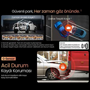 360+ Botslab G980h Pro Adas Ön Kamera Gerçek 4k Uhd Arka 2k Qhd 170° Geniş Açı Lens Gece Görüşü Dahili Gps Modülü Akıllı Araç İçi