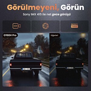 360+ Botslab G980h Pro Adas Ön Kamera Gerçek 4k Uhd Arka 2k Qhd 170° Geniş Açı Lens Gece Görüşü Dahili Gps Modülü Akıllı Araç İçi