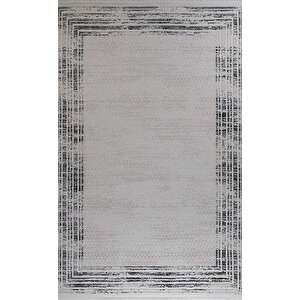 Gabardin Alessa 8004 Antrasit Serisi Triko Akrilik Salon Oturma Yatak Odası Halısı 160x230 cm