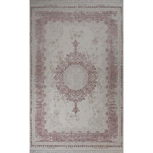 Gabardin Alessa 8012 Pudra Serisi Triko Akrilik Salon Oturma Yatak Odası Halısı 160x230 cm