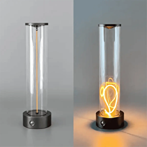 Dokunmatik Şarjlı Dekoratif Magnetik Led Masa Lambası