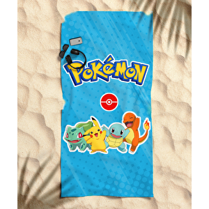 Pokemon Temalı Plaj Havlusu