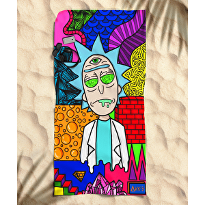 Rick And Morty Temalı Plaj Havlusu