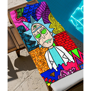 Rick And Morty Temalı Plaj Havlusu