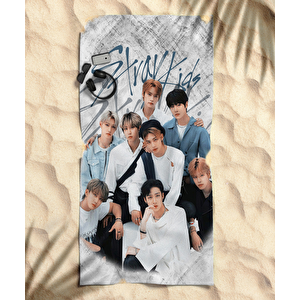 Stray Kids Temalı Plaj Havlusu