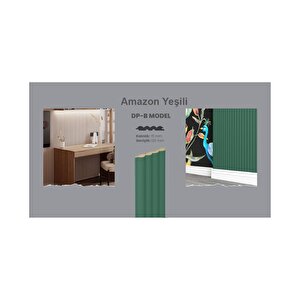 Mdf Duvar Paneli Dp-B Model Pvc Kaplama 12cm*250cm Amazon Yeşili