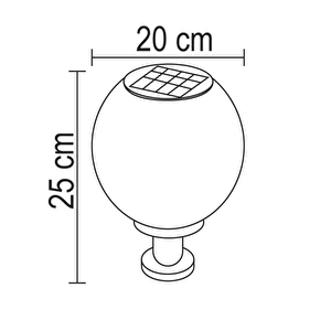30 Watt Solar Set/baba Duvar Üstü Dekoratif Glop Armatür