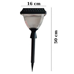 50 Watt Solar Dekoratif Çim Saplamalı Kazıklı Bahçe Armatürü