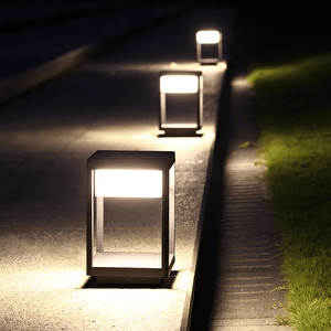 60 Watt Solar Alüminyum Bollard Aydınlatma Armatürü