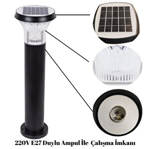 100watt Güneş Enerjili Solar Bahçe Armatürü ( 60cm Direkli )
