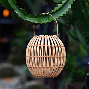 10watt Rattan Güneş Enerjili Solar Dekoratif Bahçe Armatürü