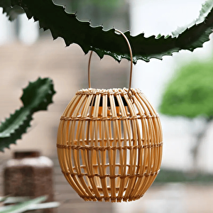 10watt Rattan Güneş Enerjili Solar Dekoratif Bahçe Armatürü
