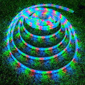 20watt Güneş Panelli Solar 10 Metre Hortum Şerit Led (rgb)