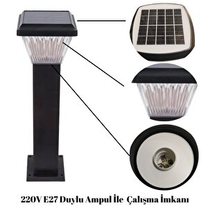 100watt Güneş Enerjili Solar Bahçe Armatürü ( 60cm Direkli )