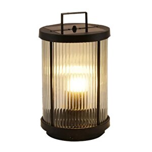 60 Watt Modern Cam Tasarımlı Solar Alüminyum Bollard Aydınlatma Armatürü