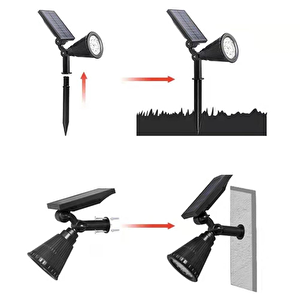 18watt Solar Çim / Bahçe Aydınlatma Armatürü (yeşil Işık)