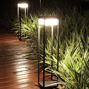 60 Watt Solar Alüminyum Bollard Aydınlatma Armatürü