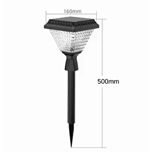 50 Watt Solar Dekoratif Çim Saplamalı Kazıklı Bahçe Armatürü