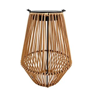 10watt Rattan Güneş Enerjili Solar Dekoratif Bahçe Armatürü