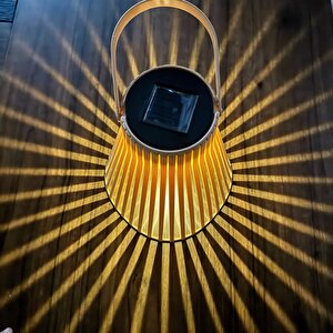 10watt Rattan Güneş Enerjili Solar Dekoratif Bahçe Armatürü