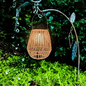 10watt Rattan Güneş Enerjili Solar Dekoratif Bahçe Armatürü