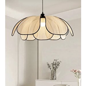 Modern Tasarım Rose Çiçek Sarkıt Avize Rattan Boheme Salon Oturma Odası Mutfak Avizesi