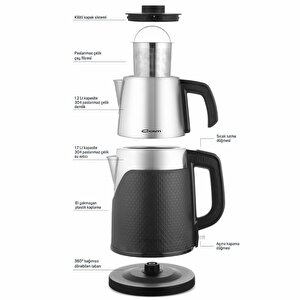 Ctm-130 Dempro Paslanmaz Çelik Çay Makinesi - İnox