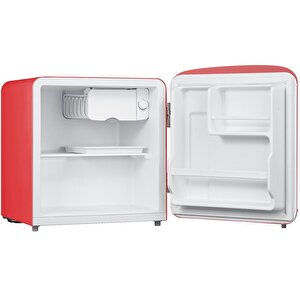 Db80rre Retro 47 Litre Tek Kapılı Mini Buzdolabı - Kırmızı