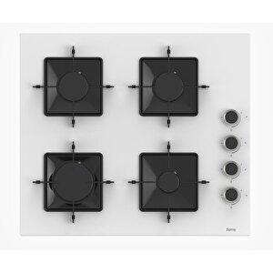 Flowart-silentart Serisi Beyaz Set (ss206 + Qbl63cb +d064-sa ) - Emaye Izgara