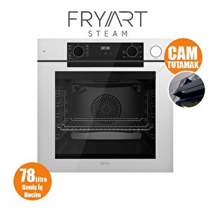 Ferre Steamart-fryart-silentart Serisi Beyaz Set (sc406-wfa + Qep64cb +d064-sa ) - Döküm Izgara / 65 Cm Ocak