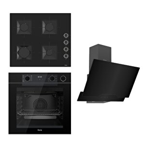 Steamart-fryart Serisi Siyah Set (ss205 + Qep64cs +d063 ) - Emaye Izgara
