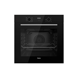 Ferre Flowart-silentart Serisi Siyah Set (sc405-wfa + Qbl63cs +d063-sa ) - Döküm Izgara / 65 Cm Ocak