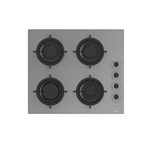 Flowart-silentart Serisi Gri Set (cs208-fa + Qbl63cpr +d065-sa ) - Emaye Izgara / Kademeli Musluk