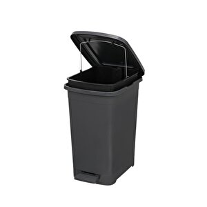 Elf-i̇342 Slim Pedallı Plastik Çöp Kovası İç Kovalı 25 Lt Antrasit