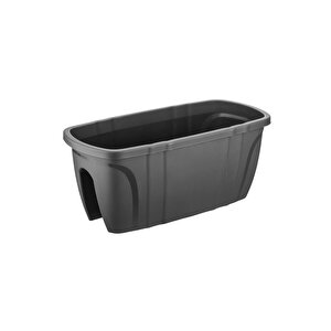 Sy-5710 Opal Balkon Küpeşte Saksı No 1 Antrasit