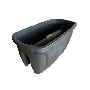 Sy-5710 Opal Balkon Küpeşte Saksı No 1 Antrasit