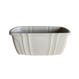 Sy-5710 Opal Balkon Küpeşte Saksı No 1 Kirli Beyaz