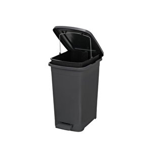 Elf-i̇343 Slim Pedallı Plastik Çöp Kovası İç Kovalı 15 Lt Antrasit