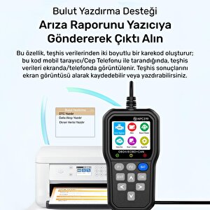 Npo Npc319 2.4" Türkçe Obdii/eobd+can Modlu 63000 Hata Hafızalı Araç Arıza Tespit/silme Cihazı