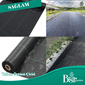 250  Adet Sera Taban Örtüsü Çi̇vi̇si̇ 15 Cm Tirnakli Sera Taban Örtüsü Kaziği Sert Plasti̇k Bsr Garden