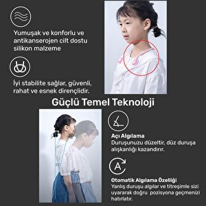 Npo Add01s Şarjlı Titreşimli Otomatik Hatrlatıcı,kamburluk Giderici Ergonomik Akıllı Duruş Düzeltici