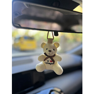 Oto Araç Kokusu Vanilya Aromalı Kalıcı Koku I Love You Yazılı Peluş Ayıcık Araba Kokusu Düz