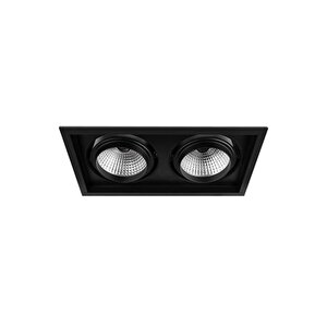 Goya Gy-3042-30 2x28w Cob Ledli Mağaza Armatürü Siyah Kasa Beyaz Işık Rengi