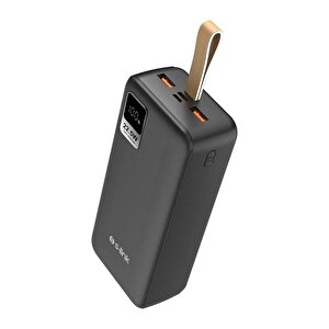G330 30000mah Micro+type-c+usb Pd20w+qc3.0 18w Siyah Lcd Taşınabilir Pil Şarj Cihazı Powerbank