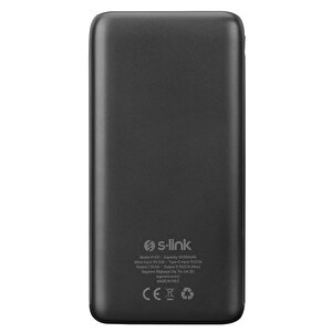 S-link Ip-k11 10000mah Lcd Şeffaf 15w Siyah Taşınabilir Powerbank