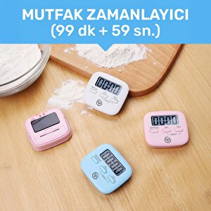 Npo Npt05b Mutfak,ders,yemek Için 60dk Dijital Alarm Kronometre,pomodoro Öğrenci Motivasyon Saati