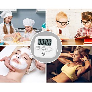 Npo Npt05b Mutfak,ders,yemek Için 60dk Dijital Alarm Kronometre,pomodoro Öğrenci Motivasyon Saati