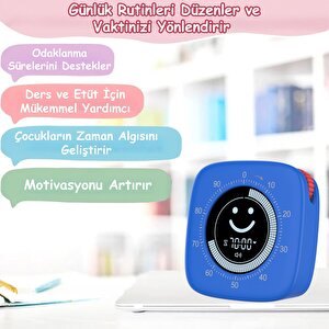 Npo Npt26xm Mutfak,ders,yemek Için 60dk Dijital Alarm Kronometre,pomodoro Öğrenci Motivasyon Saati