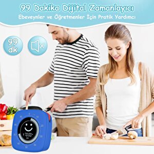 Npo Npt26xm Mutfak,ders,yemek Için 60dk Dijital Alarm Kronometre,pomodoro Öğrenci Motivasyon Saati