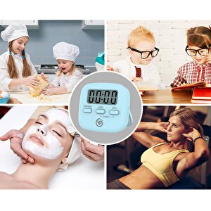Npo Npt05m Mutfak,ders,yemek Için 60dk Dijital Alarm Kronometre,pomodoro Öğrenci Motivasyon Saati